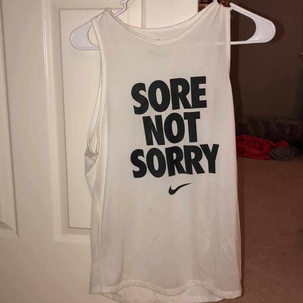 White Nike Tanktop